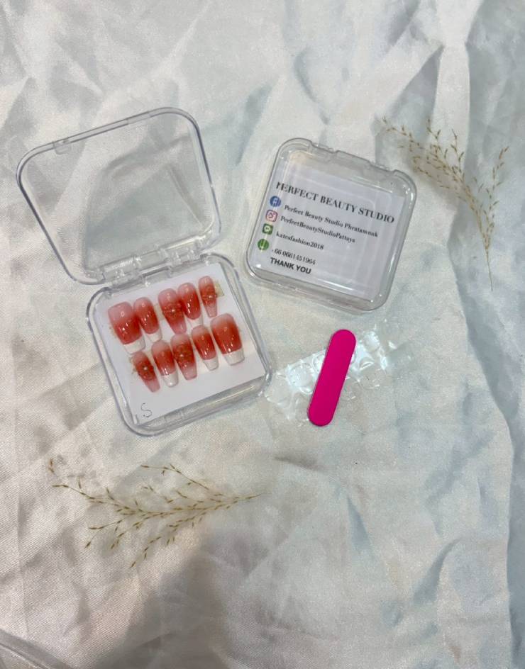 Sunset Bloom Nail Art Detail Coral Ombré Texture