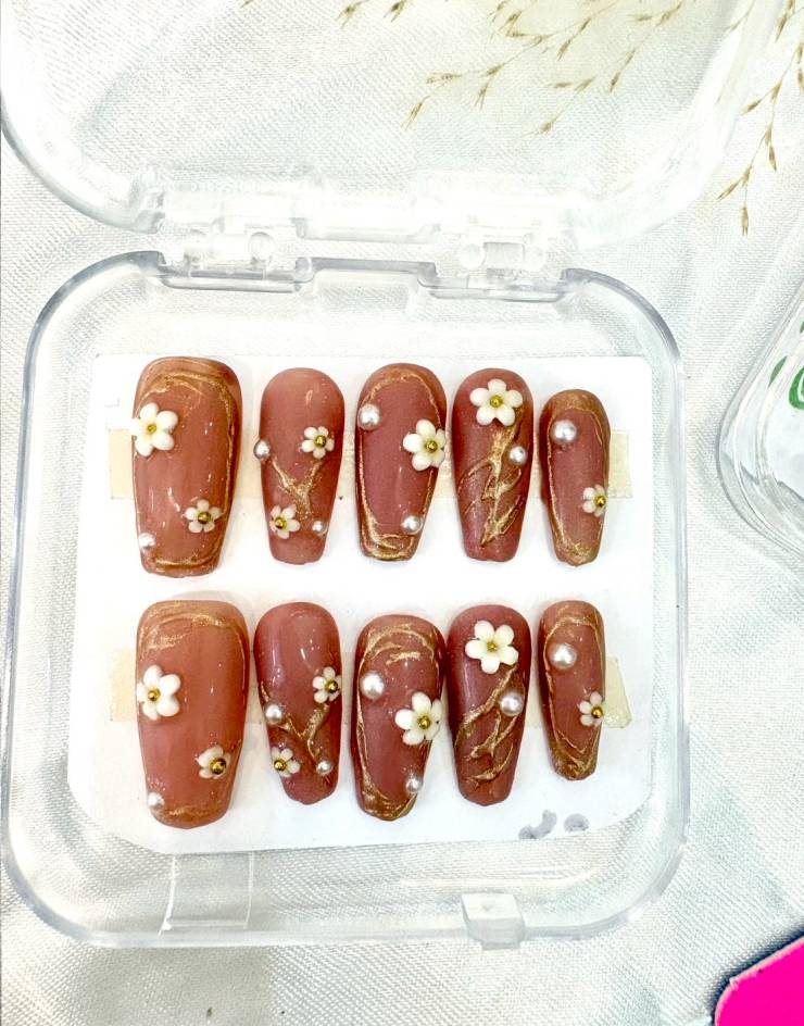 Nude Cat Eye Nails Champagne Velvet Luxury Artisan